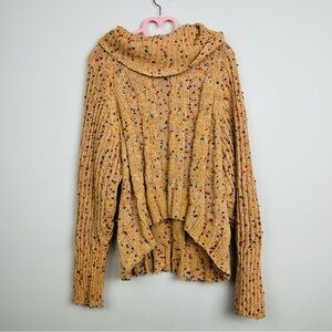 DR2 Multicolored Speckled Turtle Neck Knit Sweater Size XL